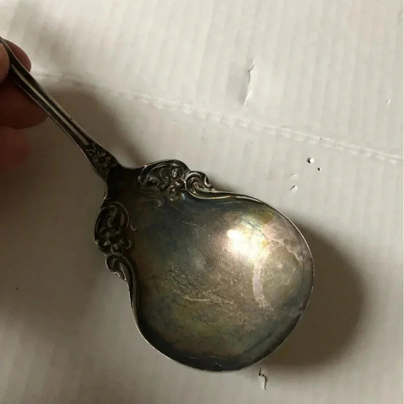 Antique Wm Rogers & Son Serving Spoon - Picture 5 of 8